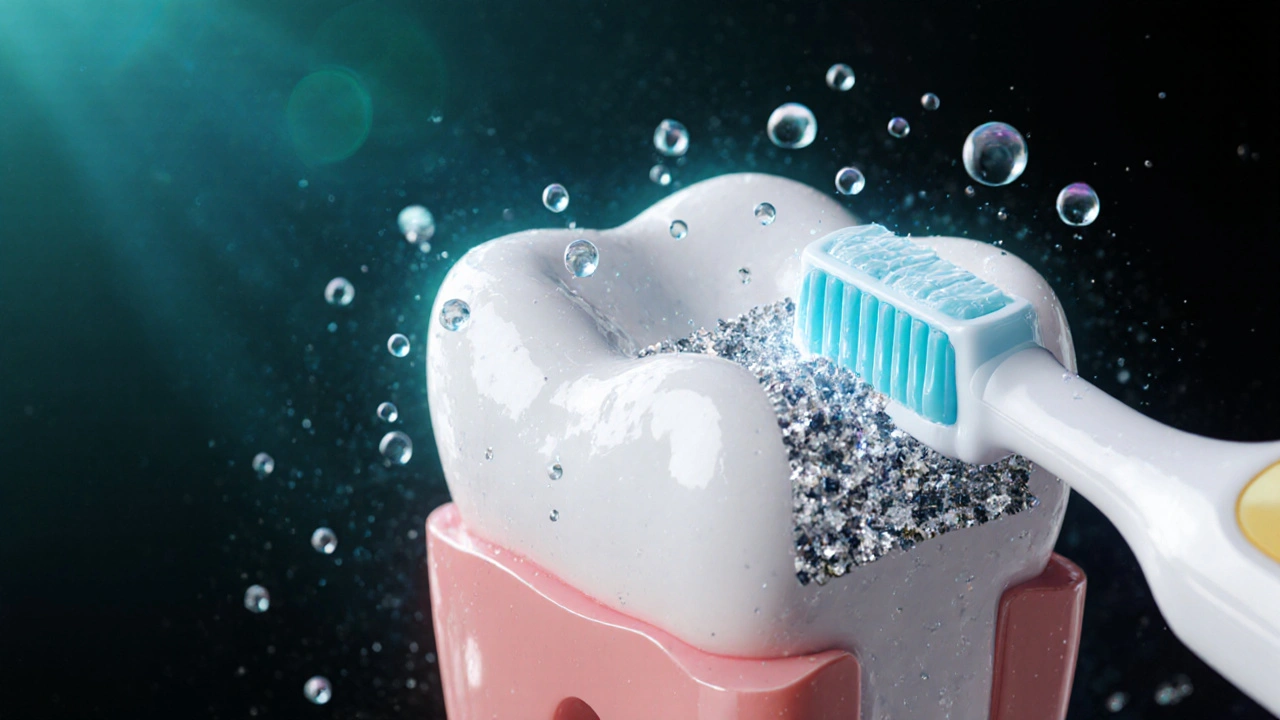 Mikroskopická obnova zubní skloviny minerály