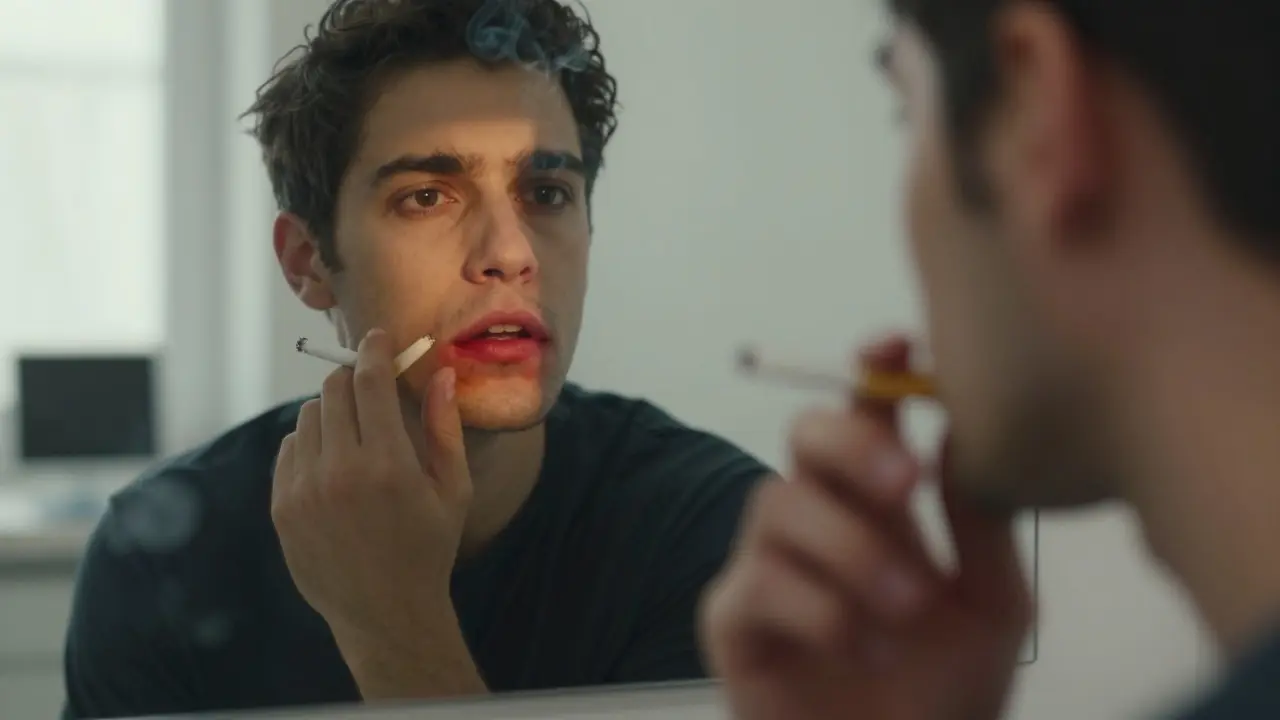 Kouření a zánětlivé dásně v zrcadle