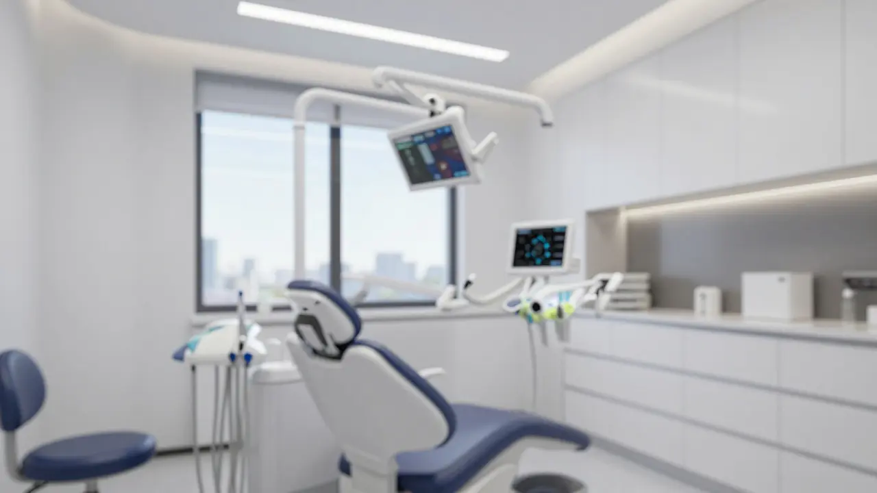 Moderní zubní ordinace pro konzultaci estetiky úst