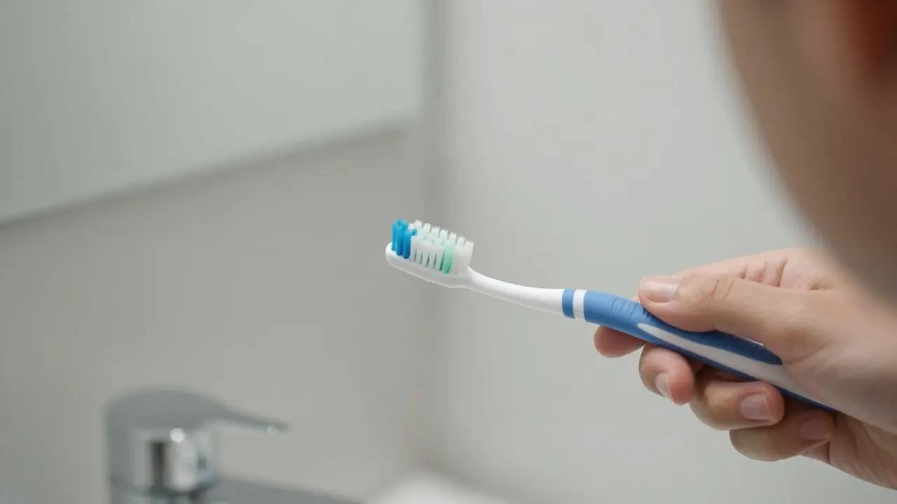 Správná technika čištění zubů pod úhlem 45 stupňů
