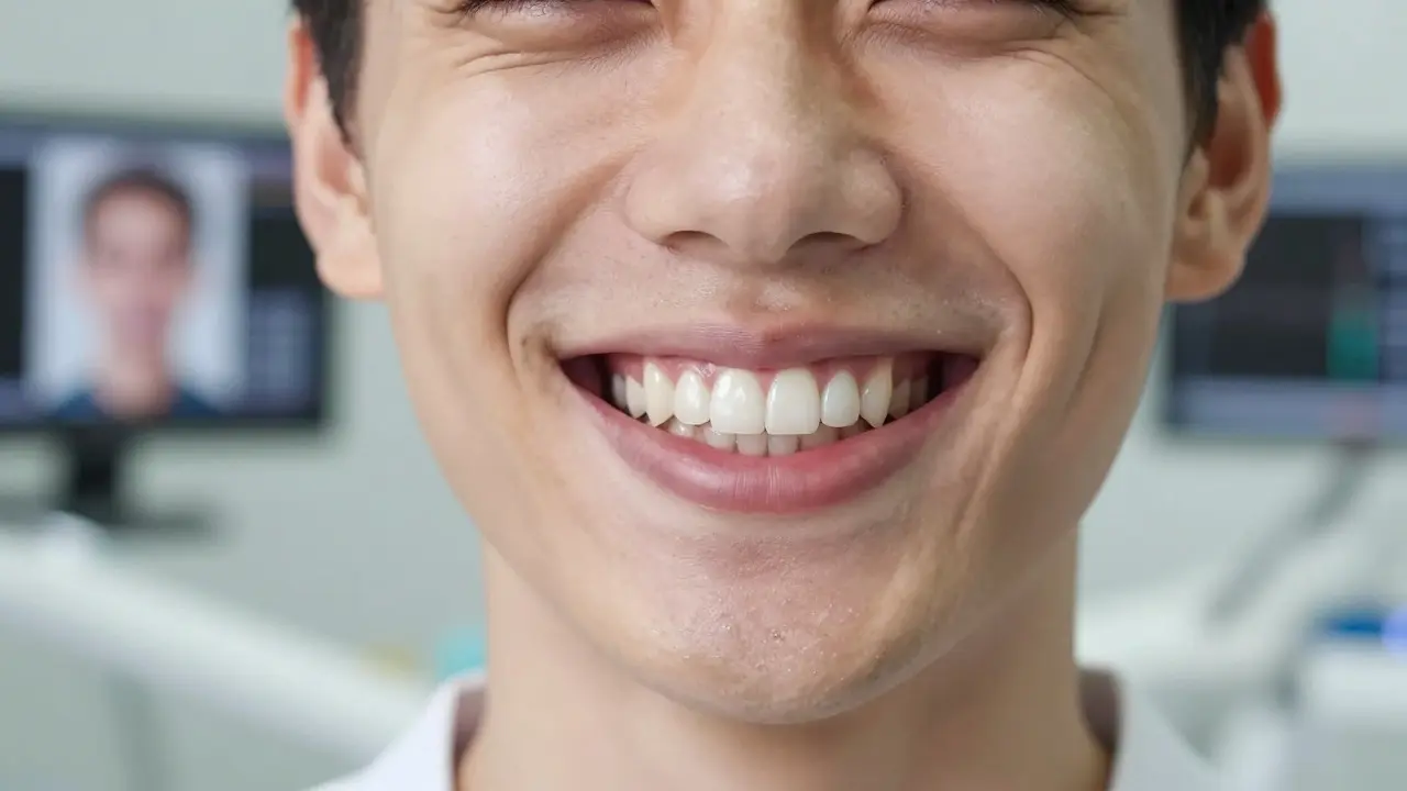 Úsměv s přirozeně vypadajícími zubními fazetami